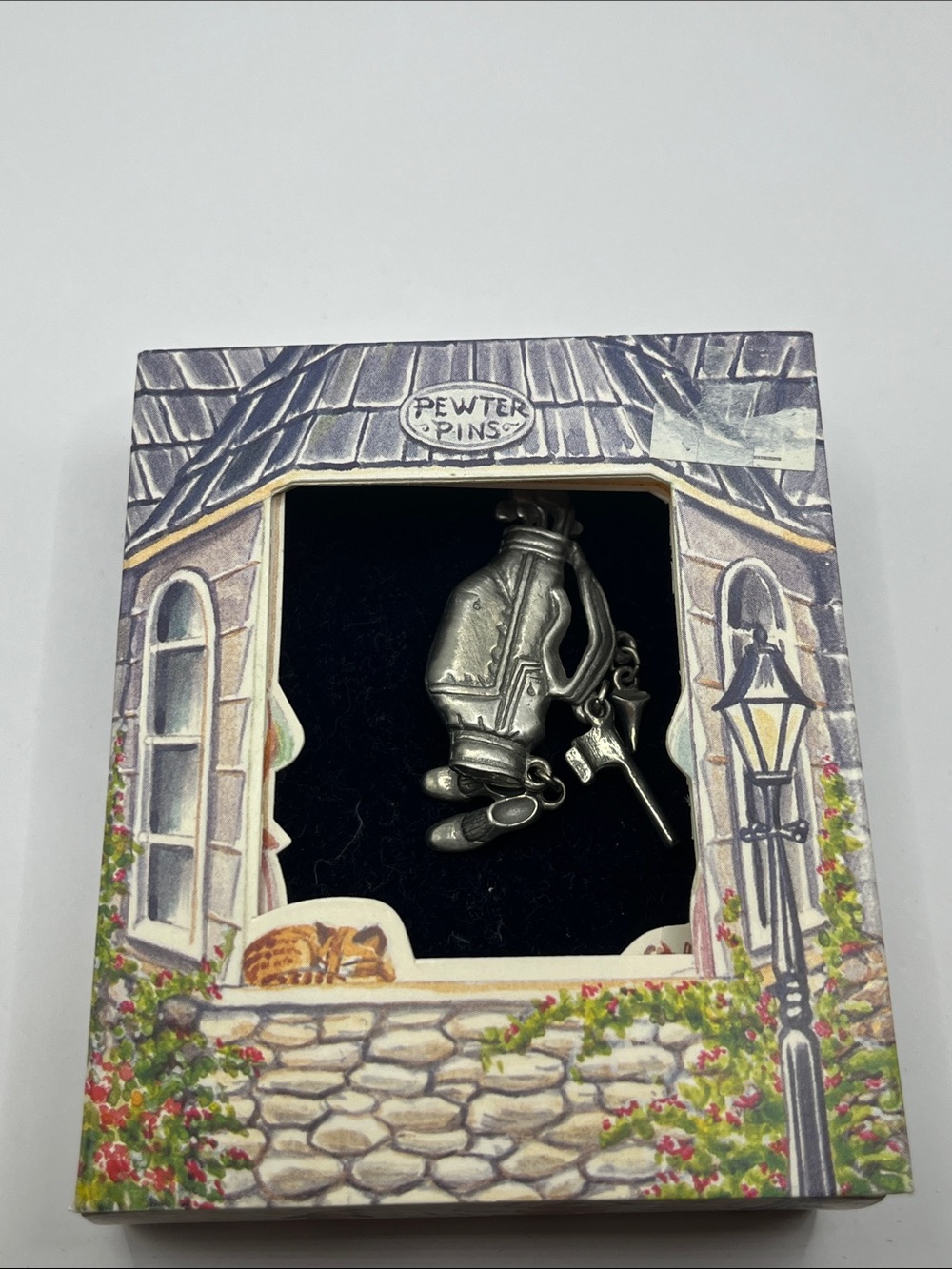 Lindsay Claire Pewter Golf Bag Charm Pendant -